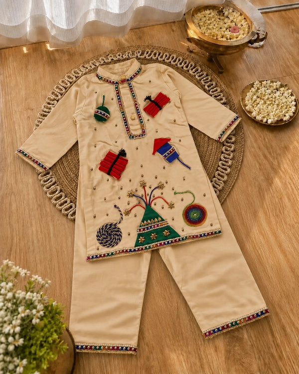 Diwali Special Boys Kurta Pyjama Set