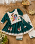 Kids Yashoda Krishna Printed Boys Ethnic Kurta Set